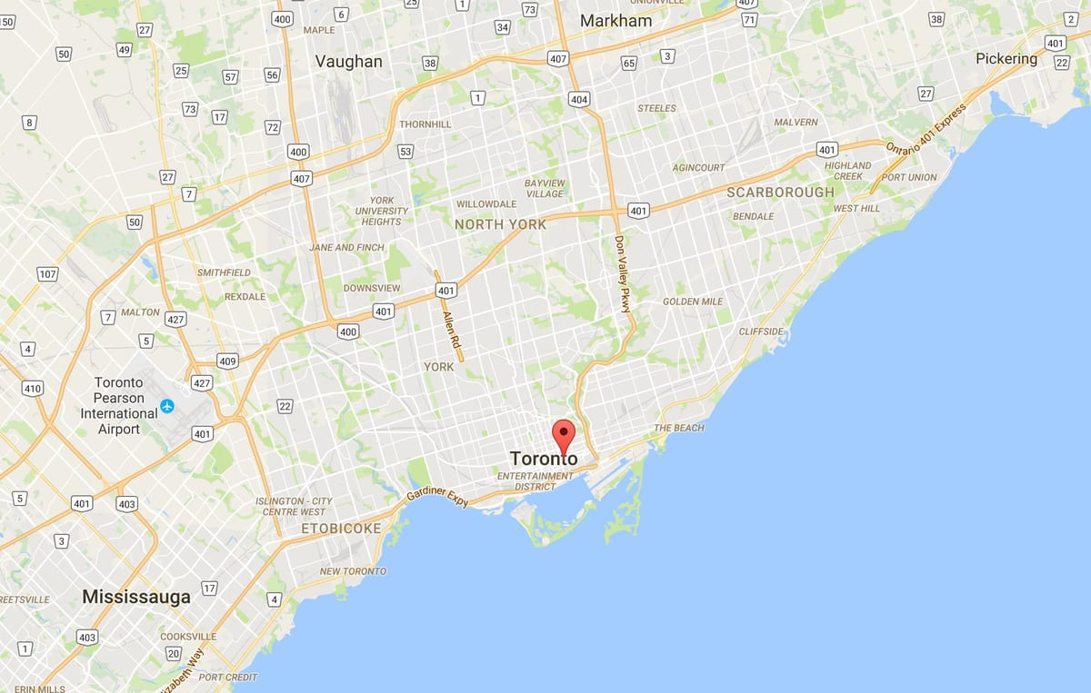 지도 Old Town 의 토론토
