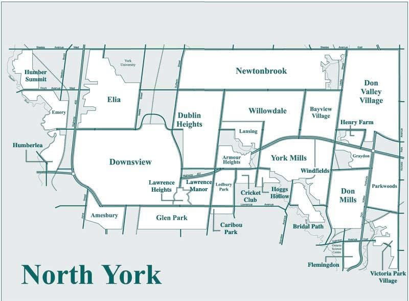 지도 North York