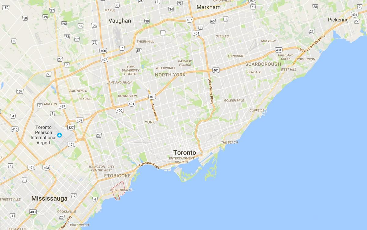 지도 새로운 토론토 지역 토론토