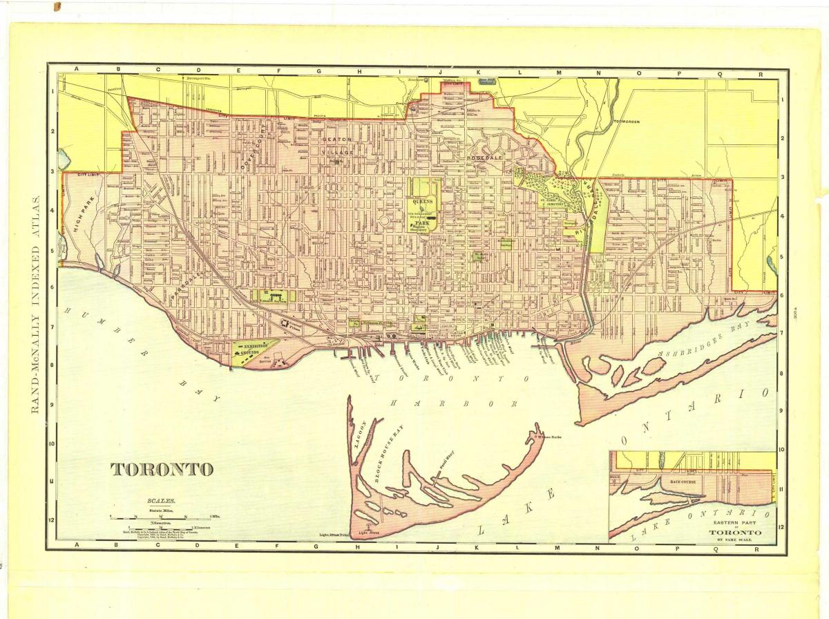 지도의 역사적인 토론토