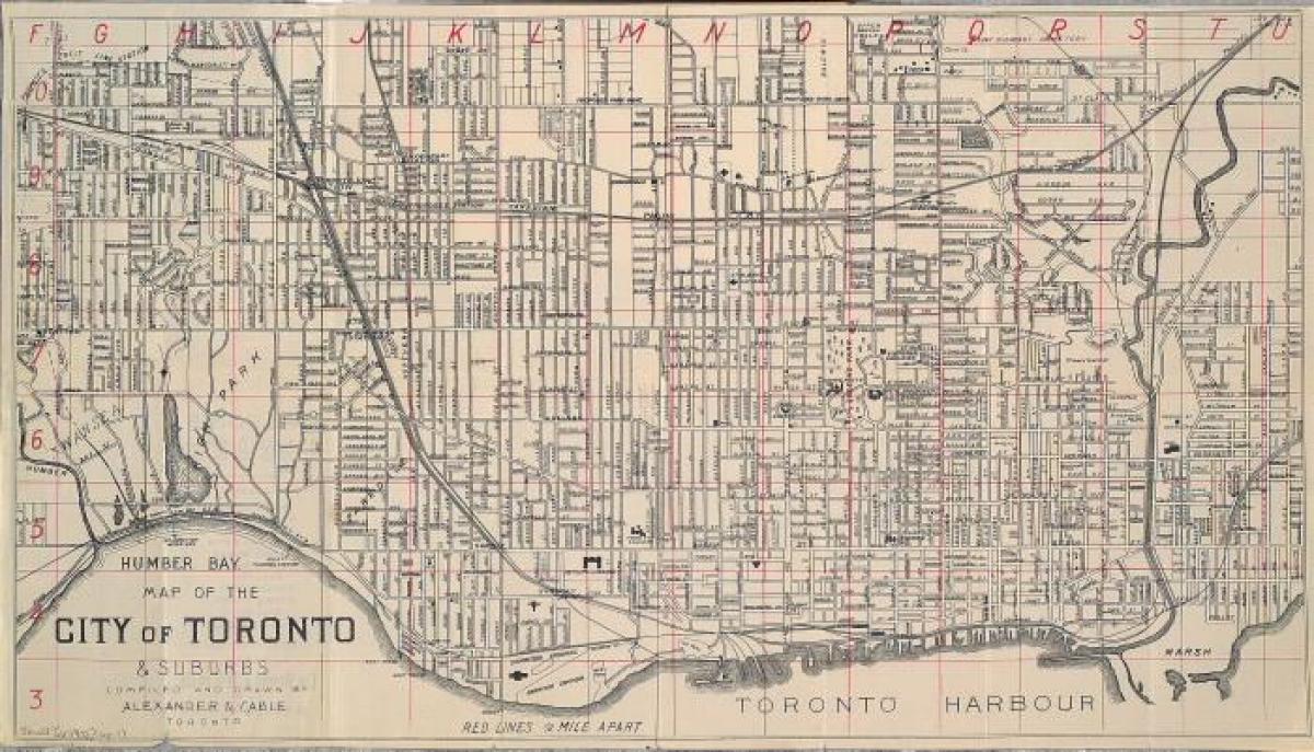토론토 지도 1902