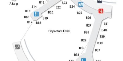지도 토론토의 피어슨 국제 공항 터미널 3