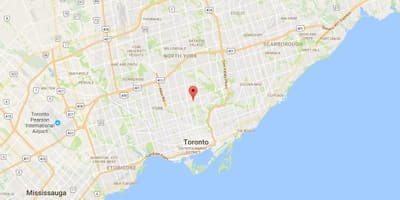 지도 Davisville 을 제공하는 호텔 토론토