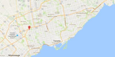지도 Kingsview 을 제공하는 호텔 토론토