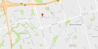지도 Maryvalen eighbourhood 토론토