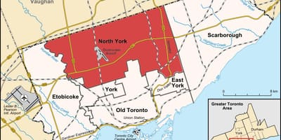 지도 North York 토론토