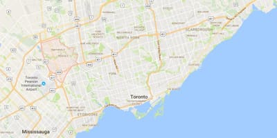 지도 Rexdale 텔 토론토
