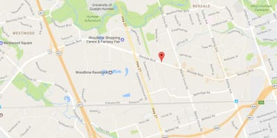 지도 Rexdale boulevard 토론토