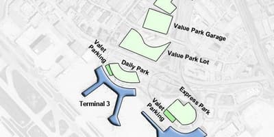 지도 Toronto airport Pearson 주차