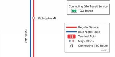 지도 TTC15 일반 버스로 토론토