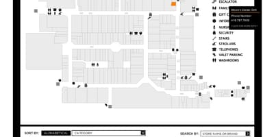 지도 Yorkdale Shopping Centre