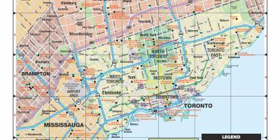지도 관광의 토론토