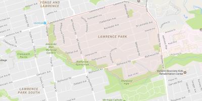 지도 로렌스의 공원 지역 토론토