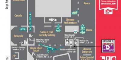 지도 로얄 온타리오 박물관 레벨 1