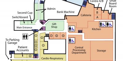 지도의 세인트 조셉의 건강 센터 토론토 레벨 1