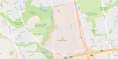 지도 펠모공원–Humberlea 지역 토론토